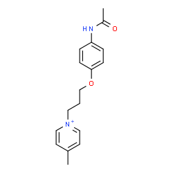 ChemSpider 2D Image | 1-[3-(4-Acetamidophenoxy)propyl]-4-methylpyridinium | C17H21N2O2