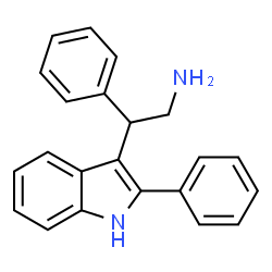 ChemSpider 2D Image | 2-Phenyl-2-(2-phenyl-1H-indol-3-yl)ethanamine | C22H20N2