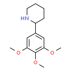 ChemSpider 2D Image | 2-(3,4,5-Trimethoxyphenyl)piperidine | C14H21NO3
