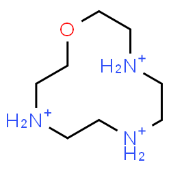 ChemSpider 2D Image | 1-Oxa-4,7,10-triazoniacyclododecane | C8H22N3O