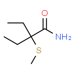 ChemSpider 2D Image | 2-Ethyl-2-(methylsulfanyl)butanamide | C7H15NOS