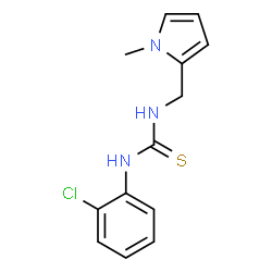 ChemSpider 2D Image | 1-(2-Chlorophenyl)-3-[(1-methyl-1H-pyrrol-2-yl)methyl]thiourea | C13H14ClN3S