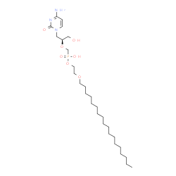 ChemSpider 2D Image | Octadecyloxyethyl-cidofovir | C28H54N3O7P