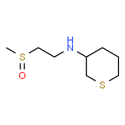 ChemSpider 2D Image | N-[2-(Methylsulfinyl)ethyl]tetrahydro-2H-thiopyran-3-amine | C8H17NOS2