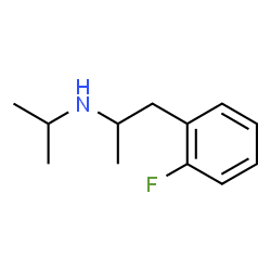 ChemSpider 2D Image | 1-(2-Fluorophenyl)-N-isopropyl-2-propanamine | C12H18FN