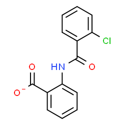 ChemSpider 2D Image | 2-[(2-Chlorobenzoyl)amino]benzoate | C14H9ClNO3