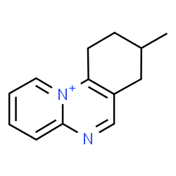 ChemSpider 2D Image | 8-Methyl-7,8,9,10-tetrahydropyrido[1,2-a]quinazolin-11-ium | C13H15N2