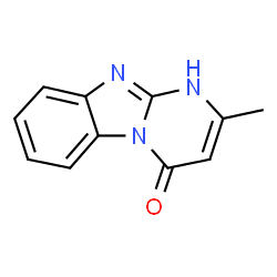 ChemSpider 2D Image | 2-methyl-1H-pyrimido[1,2-a]benzimidazol-4-one | C11H9N3O