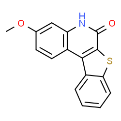 ChemSpider 2D Image | 3-Methoxy[1]benzothieno[2,3-c]quinolin-6(5H)-one | C16H11NO2S
