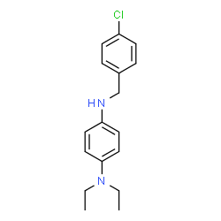 ChemSpider 2D Image | N'-(4-Chlorobenzyl)-N,N-diethyl-1,4-benzenediamine | C17H21ClN2