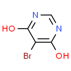 ChemSpider 2D Image | 5-Brompyrimidin-4,6-diol | C4H3BrN2O2