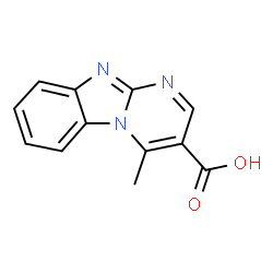 ChemSpider 2D Image | 4-Methylpyrimido[1,2-a]benzimidazole-3-carboxylic acid | C12H9N3O2