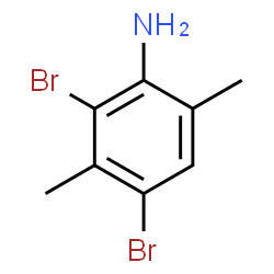 ChemSpider 2D Image | 2,4-Dibromo-3,6-dimethylaniline | C8H9Br2N