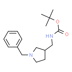 ChemSpider 2D Image | tert-Butyl [(1-benzylpyrrolidin-3-yl)methyl]carbamate | C17H26N2O2