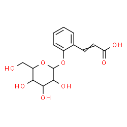 ChemSpider 2D Image | 3-[2-(Hexopyranosyloxy)phenyl]acrylic acid | C15H18O8