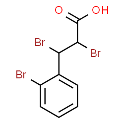 ChemSpider 2D Image | 2,3-Dibromo-3-(2-bromophenyl)propanoic acid | C9H7Br3O2