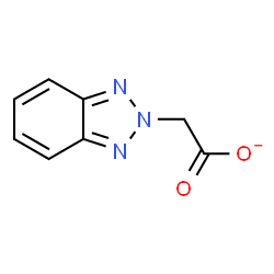 ChemSpider 2D Image | 2H-Benzotriazol-2-ylacetate | C8H6N3O2