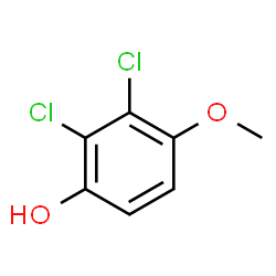 ChemSpider 2D Image | 2,3-Dichloro-4-methoxyphenol | C7H6Cl2O2