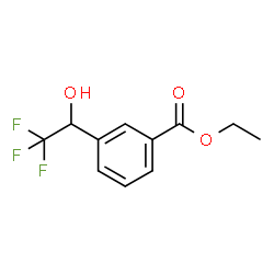 ChemSpider 2D Image | Ethyl 3-(2,2,2-trifluoro-1-hydroxyethyl)benzoate | C11H11F3O3