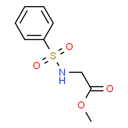 ChemSpider 2D Image | Methyl N-(phenylsulfonyl)glycinate | C9H11NO4S