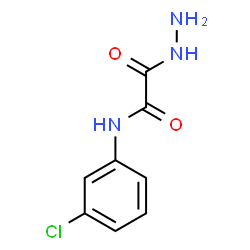 ChemSpider 2D Image | N-(3-Chlorophenyl)-2-hydrazino-2-oxoacetamide | C8H8ClN3O2