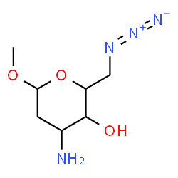 ChemSpider 2D Image | Methyl 3-amino-6-azido-2,3,6-trideoxyhexopyranoside | C7H14N4O3