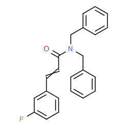 ChemSpider 2D Image | N,N-Dibenzyl-3-(3-fluorophenyl)acrylamide | C23H20FNO