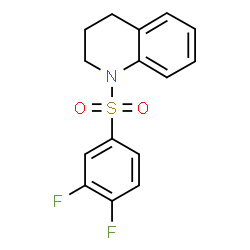 ChemSpider 2D Image | 1-[(3,4-Difluorophenyl)sulfonyl]-1,2,3,4-tetrahydroquinoline | C15H13F2NO2S