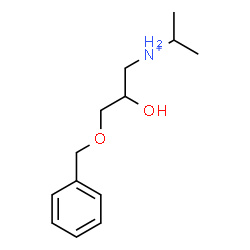 ChemSpider 2D Image | 3-(Benzyloxy)-2-hydroxy-N-isopropyl-1-propanaminium | C13H22NO2