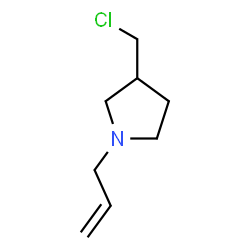 ChemSpider 2D Image | 1-Allyl-3-(chloromethyl)pyrrolidine | C8H14ClN
