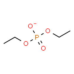 ChemSpider 2D Image | diethylphosphate | C4H10O4P
