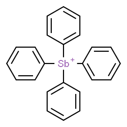 ChemSpider 2D Image | Tetraphenylstibonium | C24H20Sb