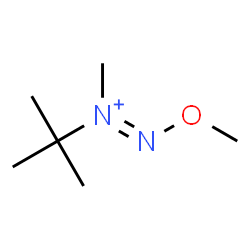 ChemSpider 2D Image | (E)-2-Methoxy-1-methyl-1-(2-methyl-2-propanyl)diazenium | C6H15N2O