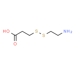 ChemSpider 2D Image | 3-[(2-Aminoethyl)dithio]propionic Acid | C5H11NO2S2