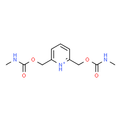 ChemSpider 2D Image | 2,6-Bis{[(methylcarbamoyl)oxy]methyl}pyridinium | C11H16N3O4