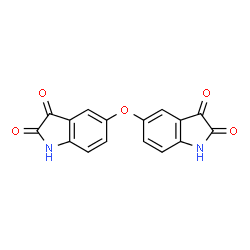 ChemSpider 2D Image | 5,5'-Oxybis(1H-indole-2,3-dione) | C16H8N2O5