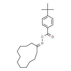 ChemSpider 2D Image | [(Cyclododecylideneamino)oxy][4-(2-methyl-2-propanyl)phenyl]methanone | C23H35NO2