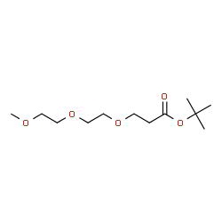 ChemSpider 2D Image | 2-Methyl-2-propanyl 3-[2-(2-methoxyethoxy)ethoxy]propanoate | C12H24O5