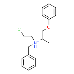ChemSpider 2D Image | N-Benzyl-N-(2-chloroethyl)-1-phenoxy-2-propanaminium | C18H23ClNO