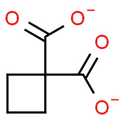 ChemSpider 2D Image | 1,1-Cyclobutanedicarboxylate | C6H6O4
