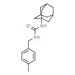 ChemSpider 2D Image | 1-Adamantan-1-yl-3-(4-methylbenzyl)urea | C19H26N2O