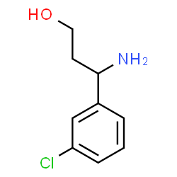 ChemSpider 2D Image | 3-(3-chlorophenyl)-DL-β-alaninol | C9H12ClNO