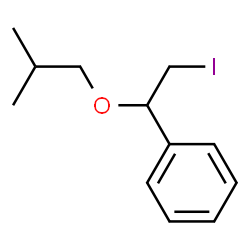 ChemSpider 2D Image | (2-Iodo-1-isobutoxyethyl)benzene | C12H17IO