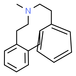 ChemSpider 2D Image | 7-Methyl-5,6,7,8,9,14-hexahydrodibenzo[d,g]azecine | C18H21N