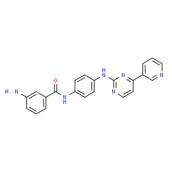 ChemSpider 2D Image | 3-Amino-N-(4-{[4-(3-pyridinyl)-2-pyrimidinyl]amino}phenyl)benzamide | C22H18N6O