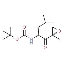 ChemSpider 2D Image | 2-Methyl-2-propanyl {(2R)-4-methyl-1-[(2S)-2-methyl-2-oxiranyl]-1-oxo-2-pentanyl}carbamate | C14H25NO4