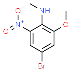 ChemSpider 2D Image | 4-Bromo-2-methoxy-N-methyl-6-nitroaniline | C8H9BrN2O3