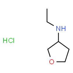 ChemSpider 2D Image | N-ethyloxolan-3-amine hydrochloride | C6H14ClNO