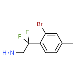 ChemSpider 2D Image | 2-(2-Bromo-4-methylphenyl)-2,2-difluoroethanamine | C9H10BrF2N