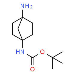 ChemSpider 2D Image | tert-Butyl (4-aminobicyclo[2.2.1]heptan-1-yl)carbamate | C12H22N2O2